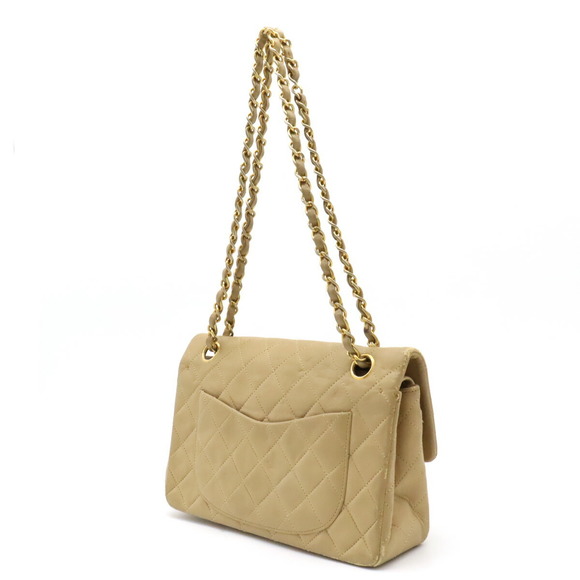 Chanel Matelasse Chain Shoulder Bag Leather Beige - Picture 2 of 9